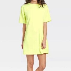 Shift Dress Short Sleeve XXL a new day Light Green